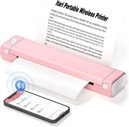 Portable Thermal Printer Wireless Letter-Size Inkless Printing