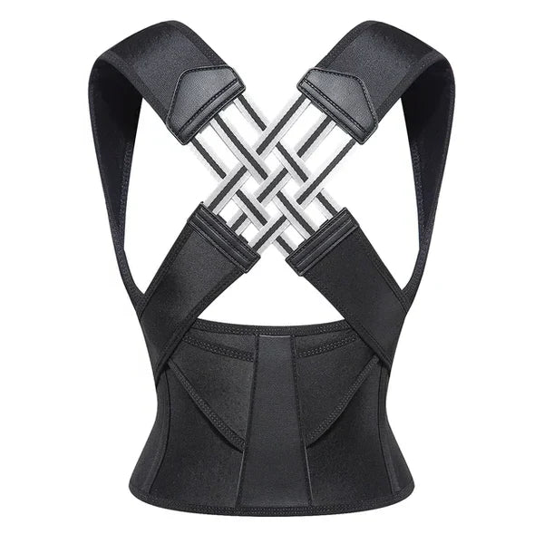 Posture Corrector Brace Adjustable Straps Discreet Wearable Support