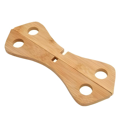 Pot Stand & Steam Rack Foldable Bamboo Non-Slip Base