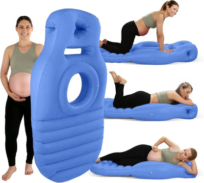Pregnancy Pillow Center Belly Cutout Dual Adjustable Air Chambers