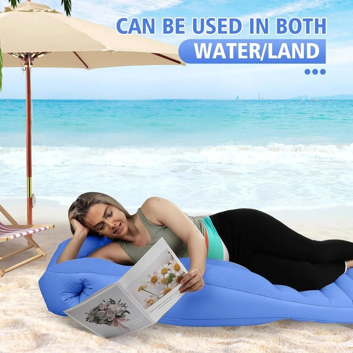 Pregnancy Pillow Center Belly Cutout Dual Adjustable Air Chambers