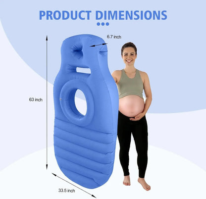 Pregnancy Pillow Center Belly Cutout Dual Adjustable Air Chambers