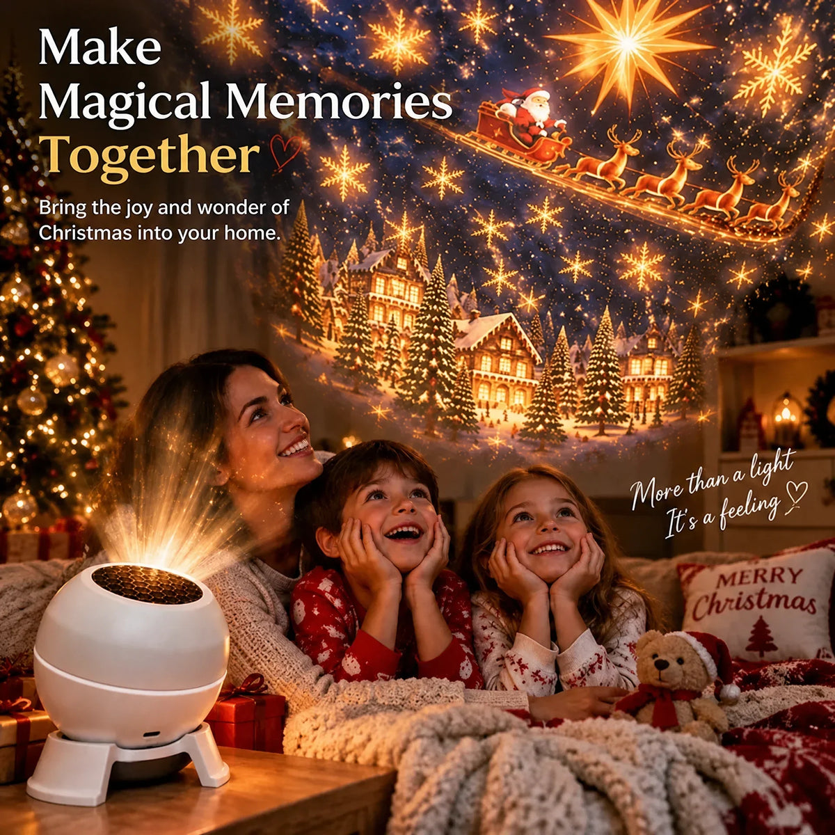 Projection Night Light USB-Powered Wall & Ceiling Decor