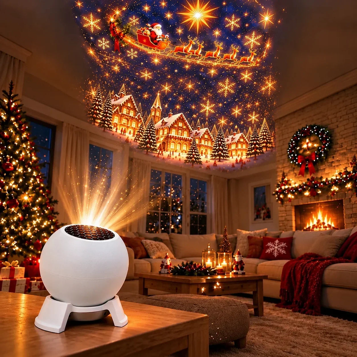 Projection Night Light USB-Powered Wall & Ceiling Decor