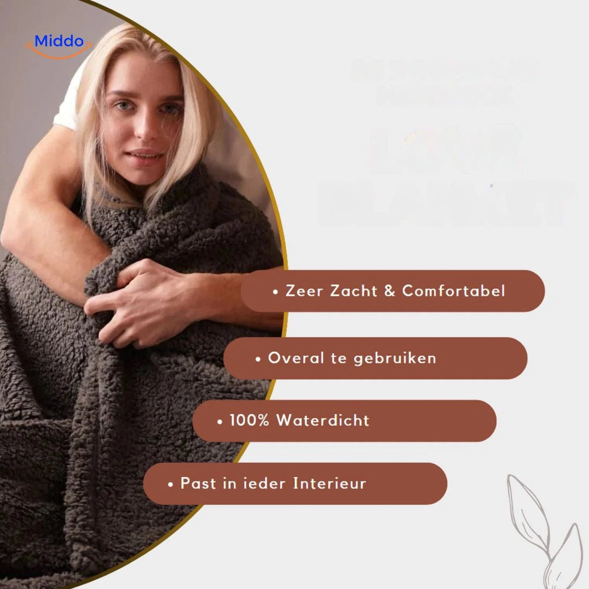 Protective Blanket Waterproof Cotton Velour Machine-Washable