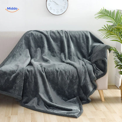 Protective Blanket Waterproof Cotton Velour Machine-Washable