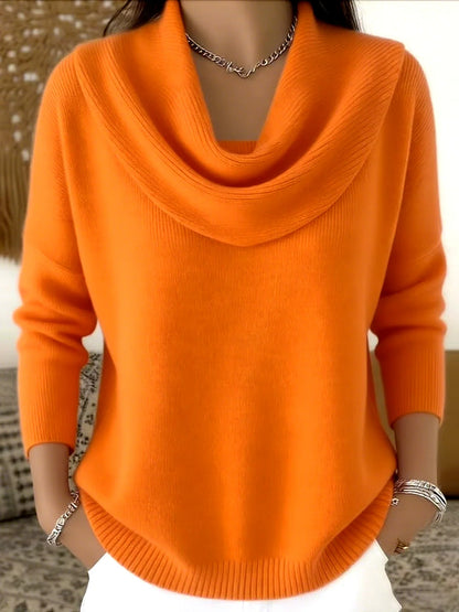 Pullover Sweater Thick Warm Loose Fit Long Sleeve