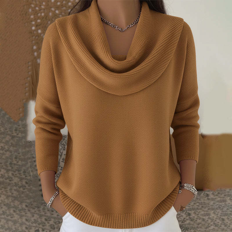 Pullover Sweater Thick Warm Loose Fit Long Sleeve