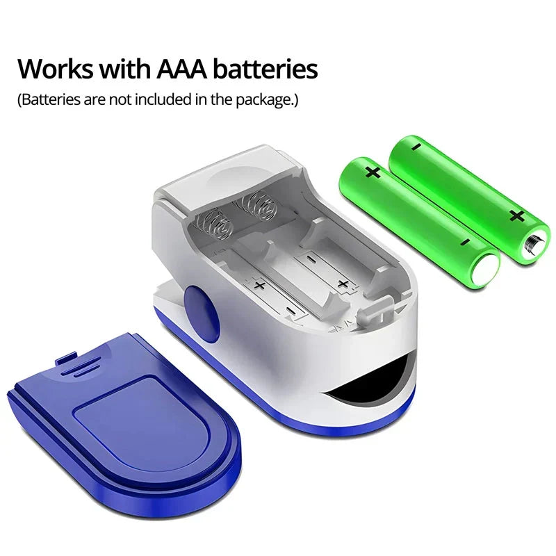 Pulse Oximeter Fingertip Sensor HD LED Display Portable Design