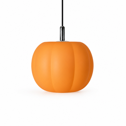 Pumpkin-Shaped Macaron Glass Pendant Light (20cm)