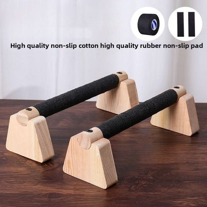 Push-Up Bars Wooden Stable Set of 2