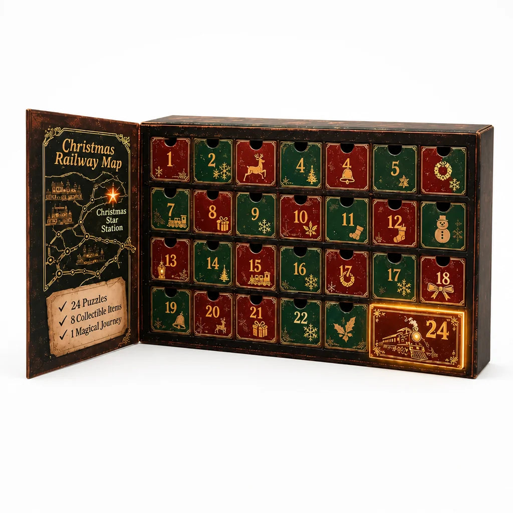 Puzzle Advent Calendar 24-Day Escape Room Challenges
