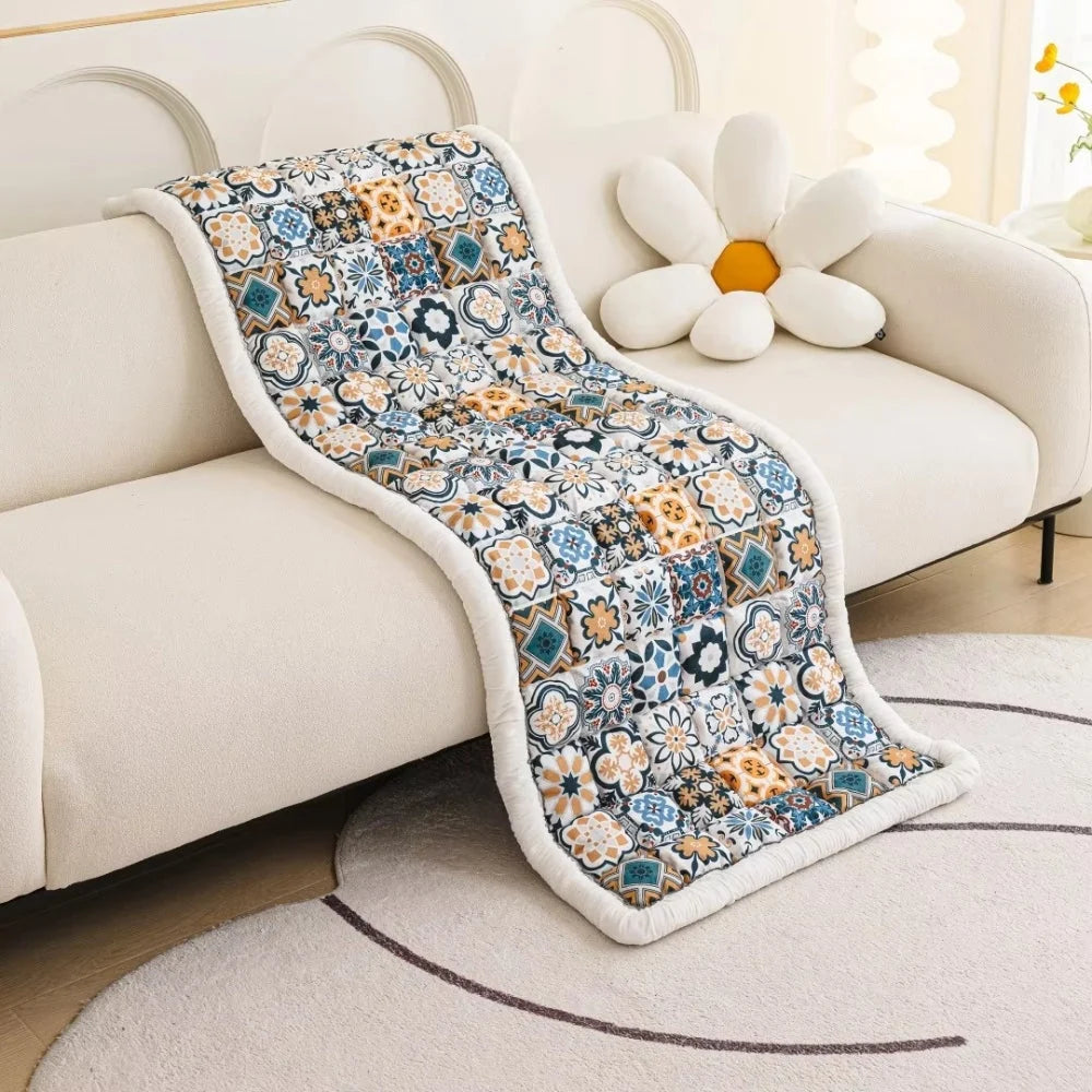 Quilted Sofa Cover Microfiber Blend Non-Slip Backing