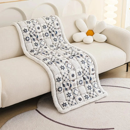 Quilted Sofa Cover Microfiber Blend Non-Slip Backing