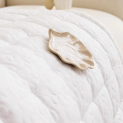 Quilted Sofa Cover Microfiber Blend Non-Slip Backing