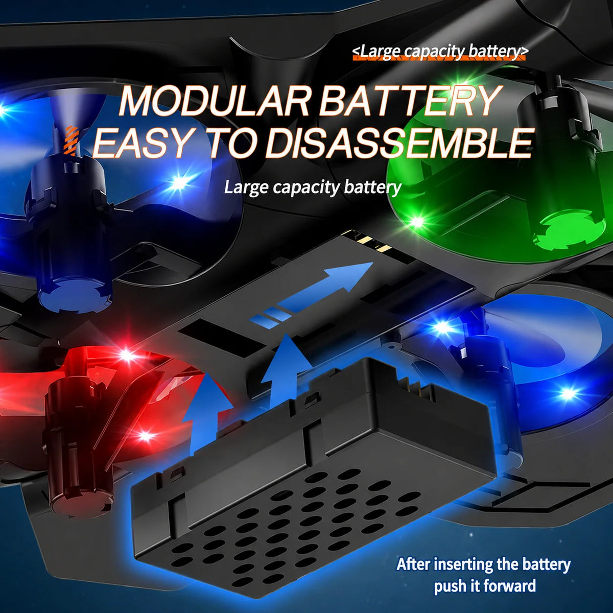 RC Fighter Jet Toy 360° Stunts LED Lights Shock-Resistant