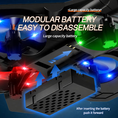 RC Fighter Jet Toy 360° Stunts LED Lights Shock-Resistant