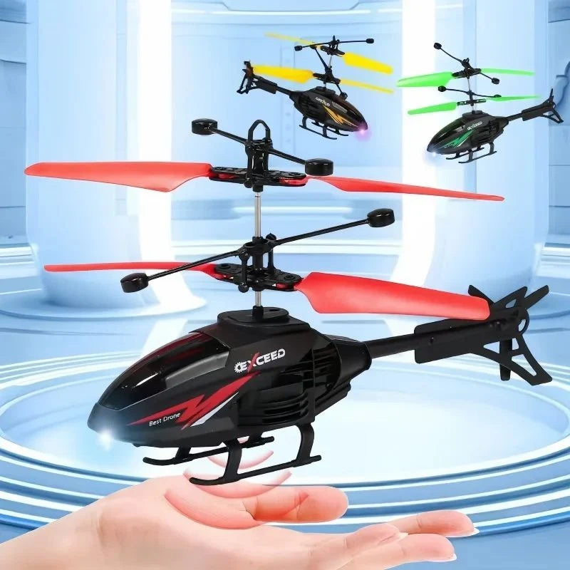 RC Helicopter Gesture & Remote Control LED Lights USB Rechargeable