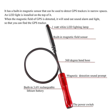 RF Detector Multi-Band Sound Light & Vibration Alerts