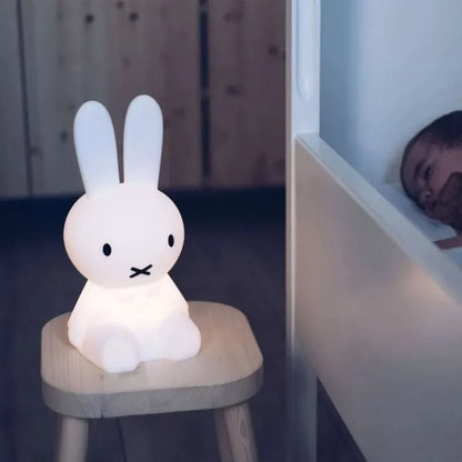 Rabbit Figurine Lamp Soft Warm Glow Compact Decorative Accent