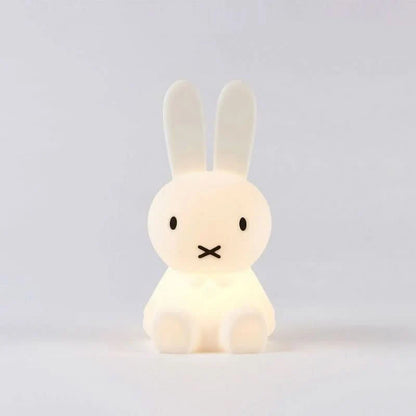 Rabbit Figurine Lamp Soft Warm Glow Compact Decorative Accent