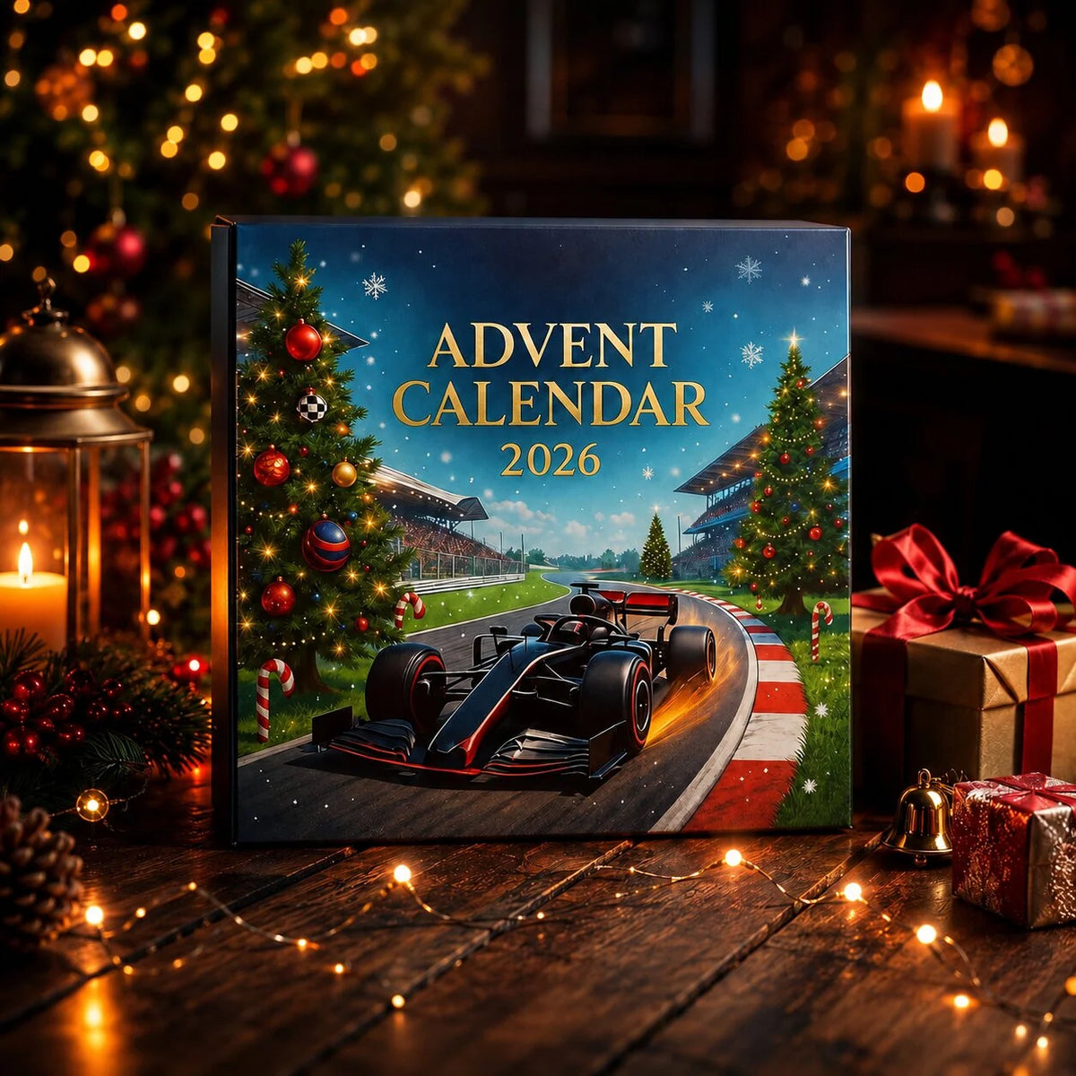 Race Car Advent Calendar 24-Day Motorsport Countdown Plastic Designs