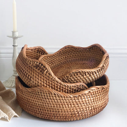Rattan Storage Basket Handwoven Eco-Friendly 3 Sizes