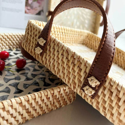 Rattan Tray Handwoven Assorted Round & Square