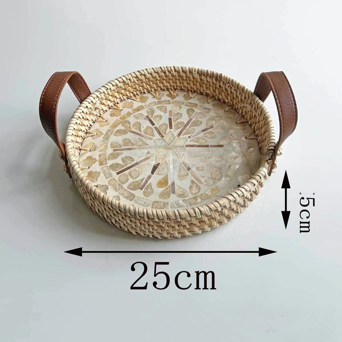 Rattan Tray Handwoven Assorted Round & Square