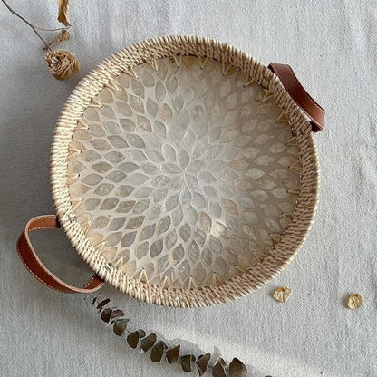 Rattan Tray Handwoven Assorted Round & Square