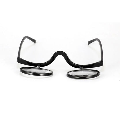 Reading Glasses Flip-Down Magnifying Design for Makeup Application