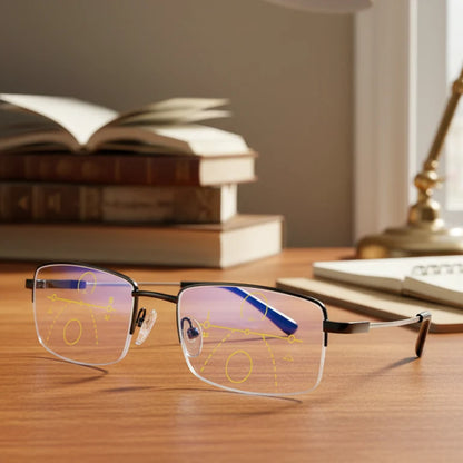 Reading Glasses Progressive Color-Changing Anti-Glare