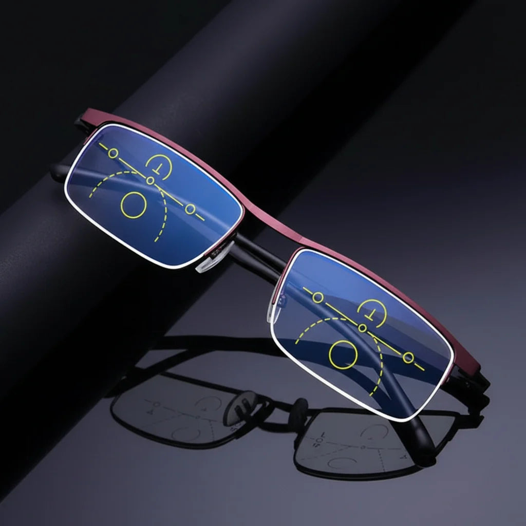 Reading Glasses Progressive Color-Changing Anti-Glare