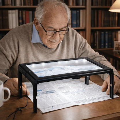 Reading Magnifier 3× LED Lighting Foldable Design