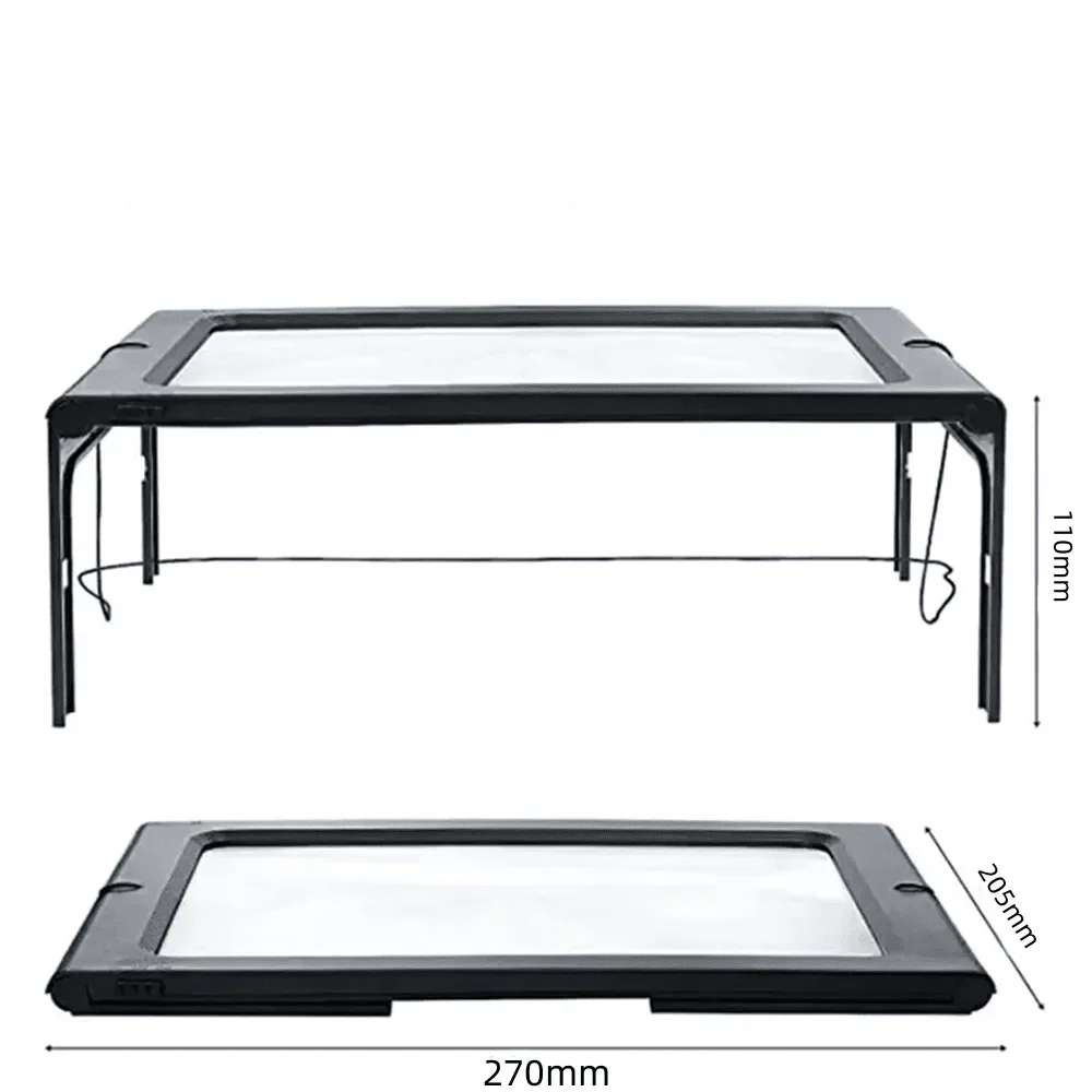 Reading Magnifier 3× LED Lighting Foldable Design