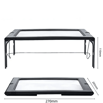 Reading Magnifier 3× LED Lighting Foldable Design