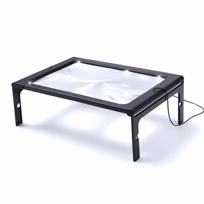 Reading Magnifier 3× LED Lighting Foldable Design