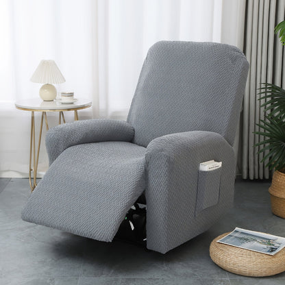 Recliner Chair Cover Fitted Microfiber Full Coverage Side Pocket