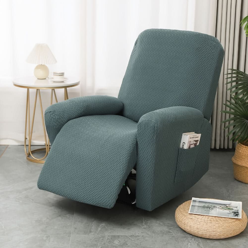 Recliner Cover Microfiber Tailored Fit Side Pocket