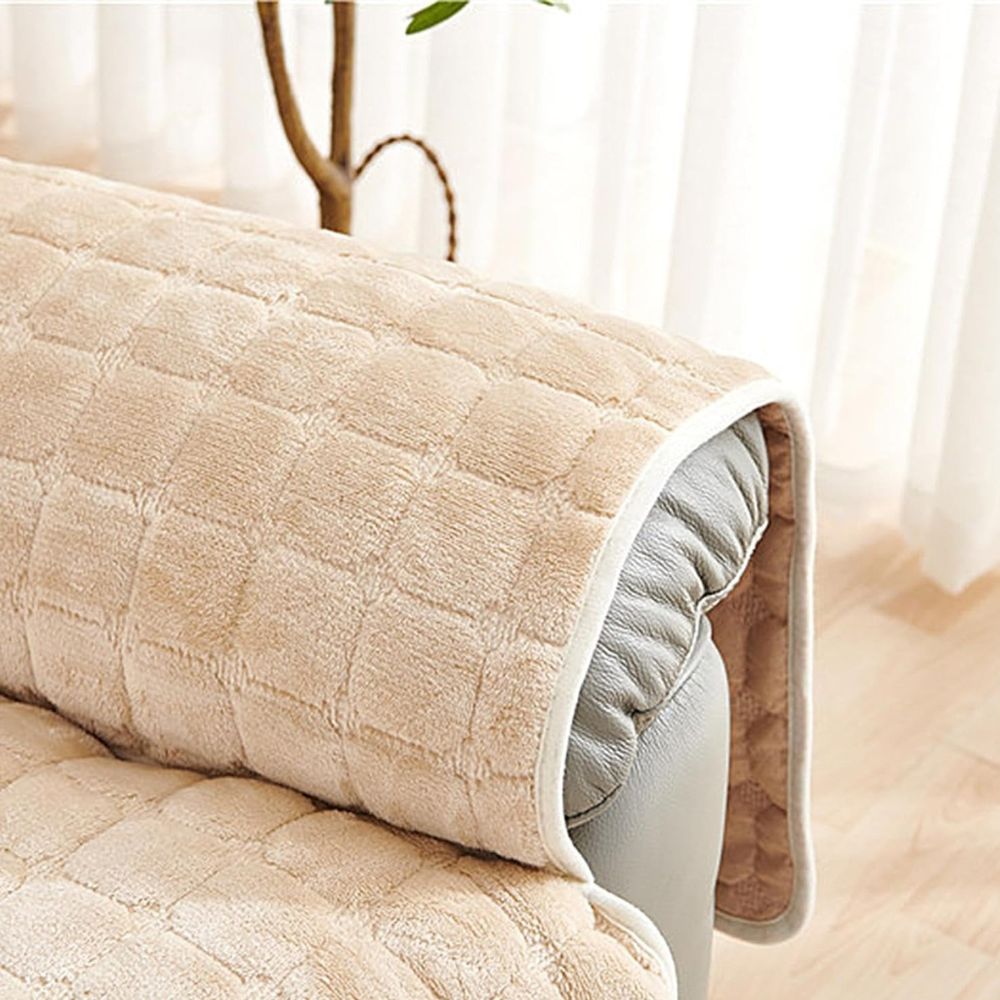 Recliner Cover Quilted Microfiber Non-Slip Side Pocket