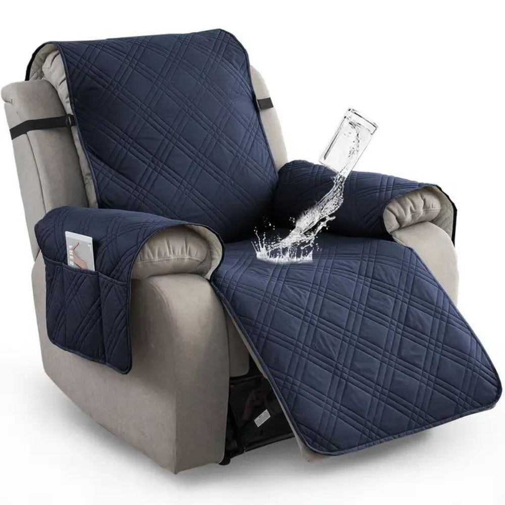 Recliner Slipcover Waterproof Quilted Microfiber Non-Slip Fit