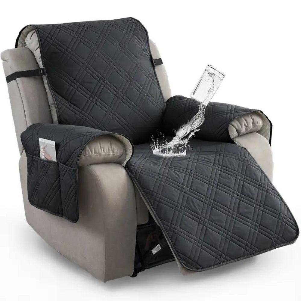 Recliner Slipcover Waterproof Quilted Microfiber Non-Slip Fit