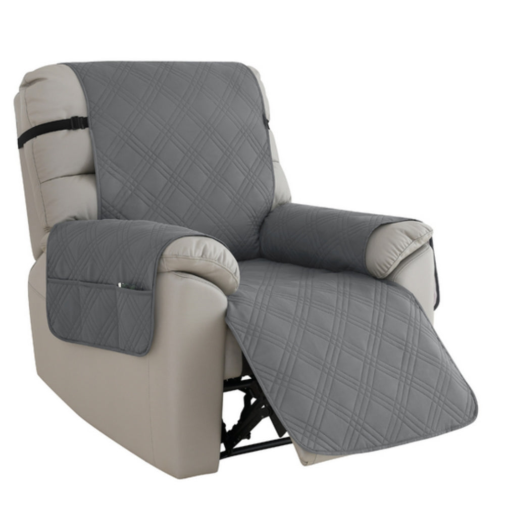 Recliner Slipcover Waterproof Quilted Microfiber Non-Slip Fit