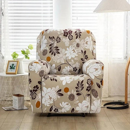 Recliner Sofa Cover Elastic Fit & Side Pockets