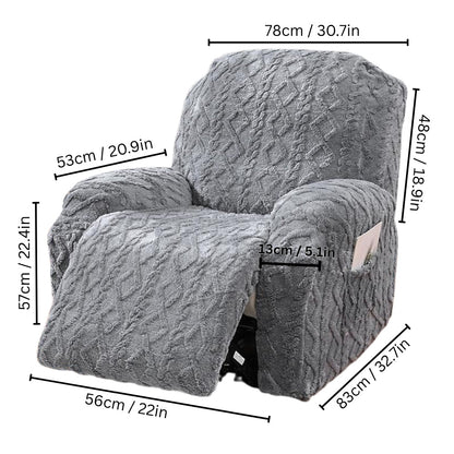 Recliner Sofa Cover Jacquard Stretch Machine Washable