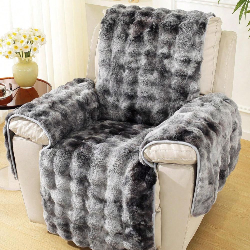 Recliner Sofa Cover Plush Microfiber Non-Slip Set of Four