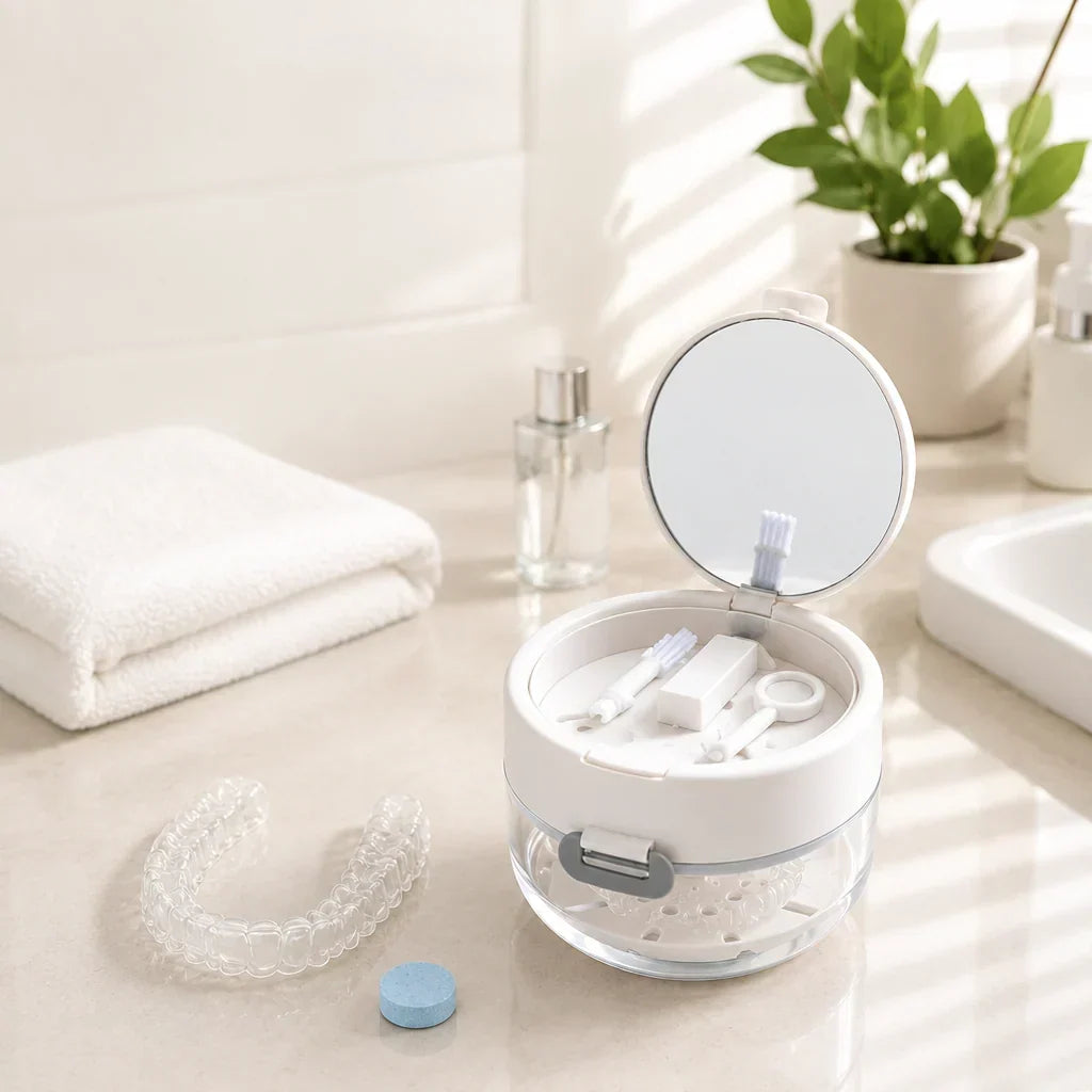 Retainer Case 3-in-1 Storage & Drying with Drip Basket