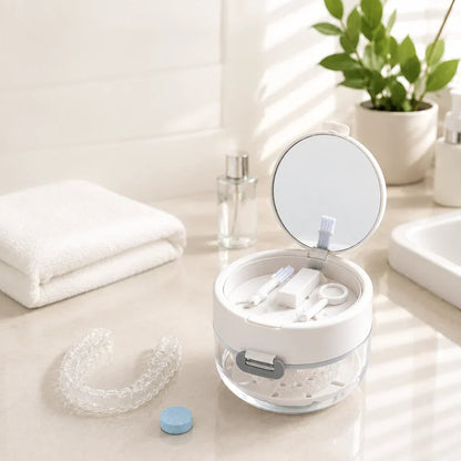 Retainer Case 3-in-1 Storage & Drying with Drip Basket
