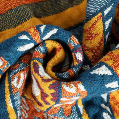 Reversible Blanket Jacquard Lotus Tear-Resistant Cotton