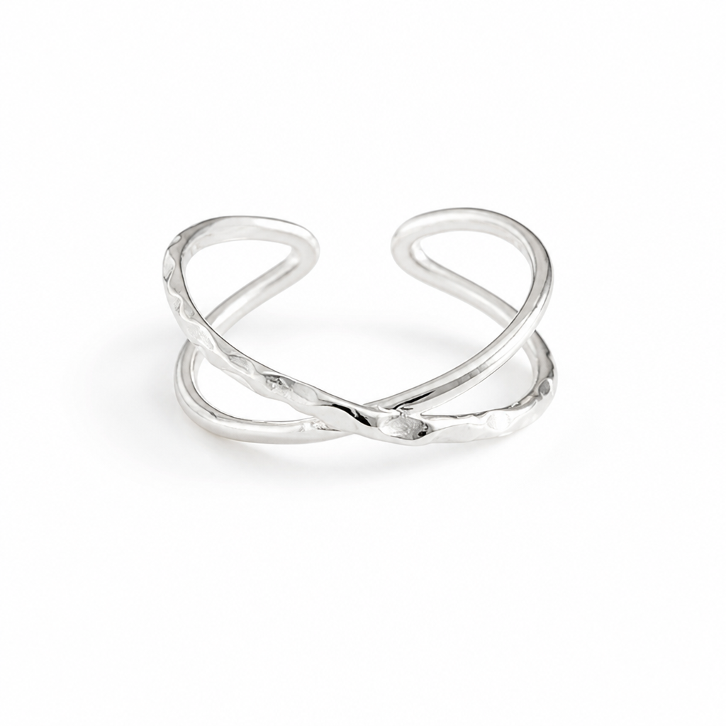 Ring Adjustable Sterling Silver Hypoallergenic
